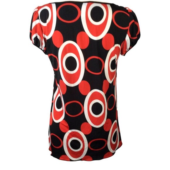 Speechless Blouse Size M Stretchy with "Bull's Eye" Design - Picture 2 of 4